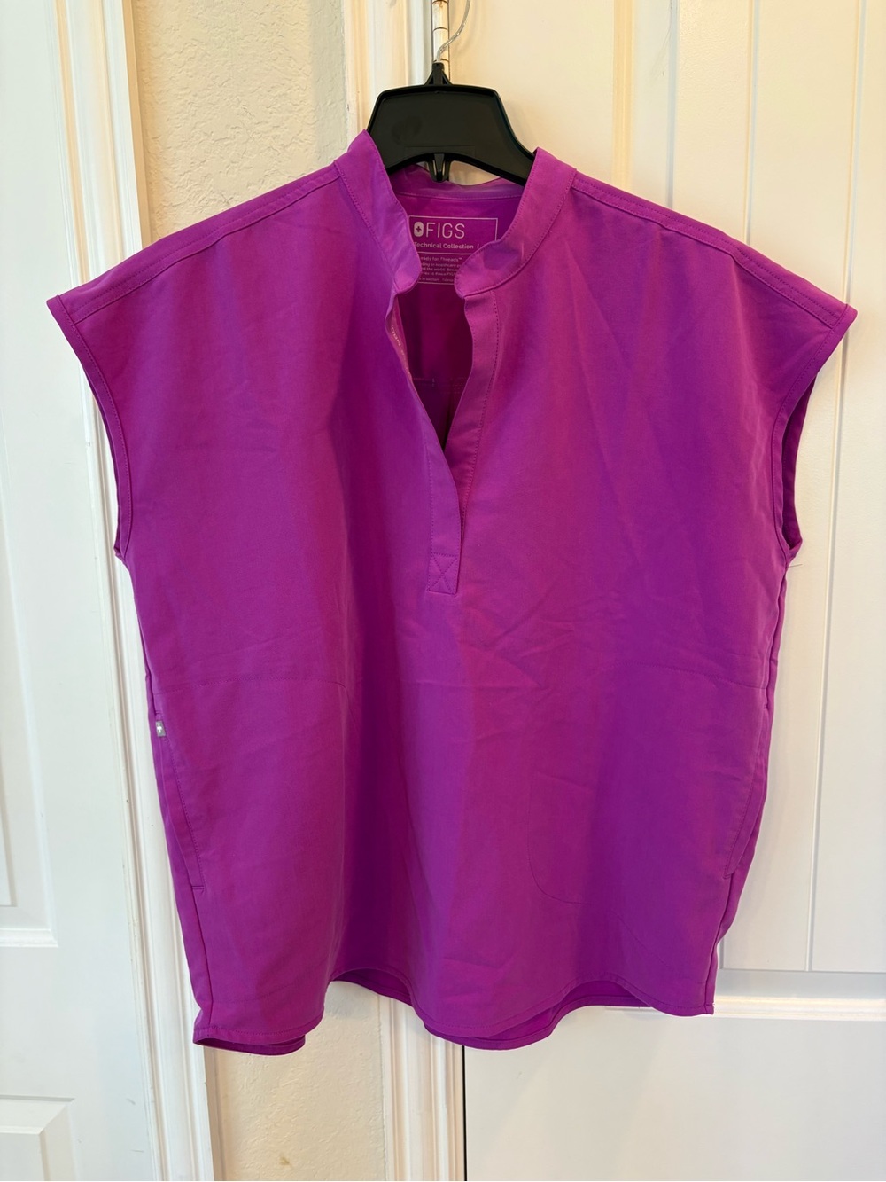 FIGS Rafaela Oversized Scrub Top in Digital Grape